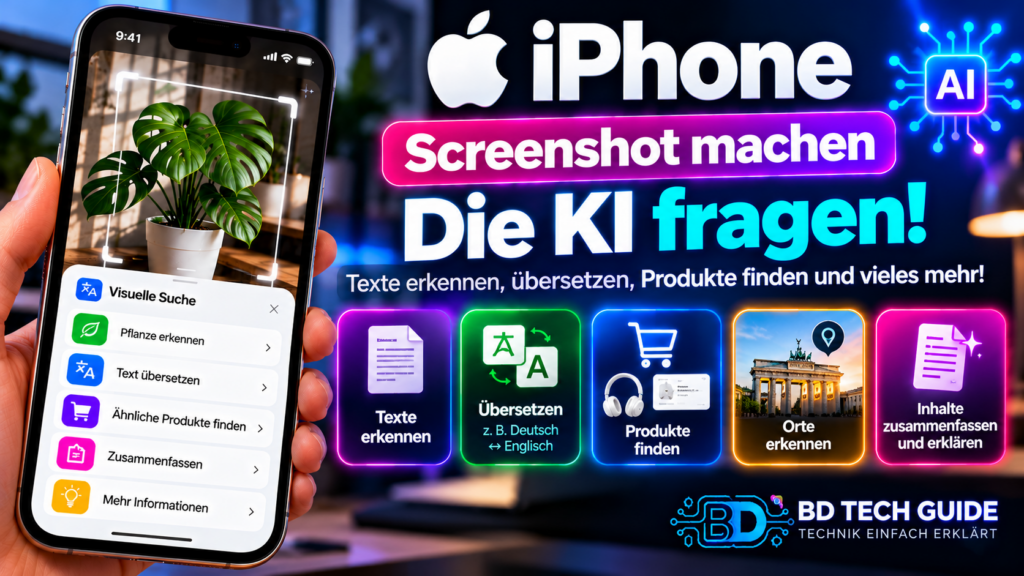 iPhone Visual Intelligence Screenshot KI BD Tech Guide